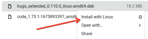 Install with Linux
